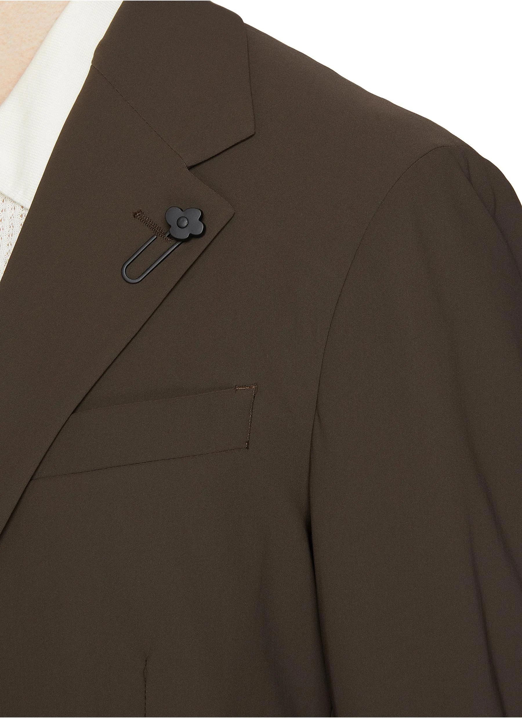 -----------LARDINI ---- ------------ ----Notch Lapel Single Breasted Blazer --