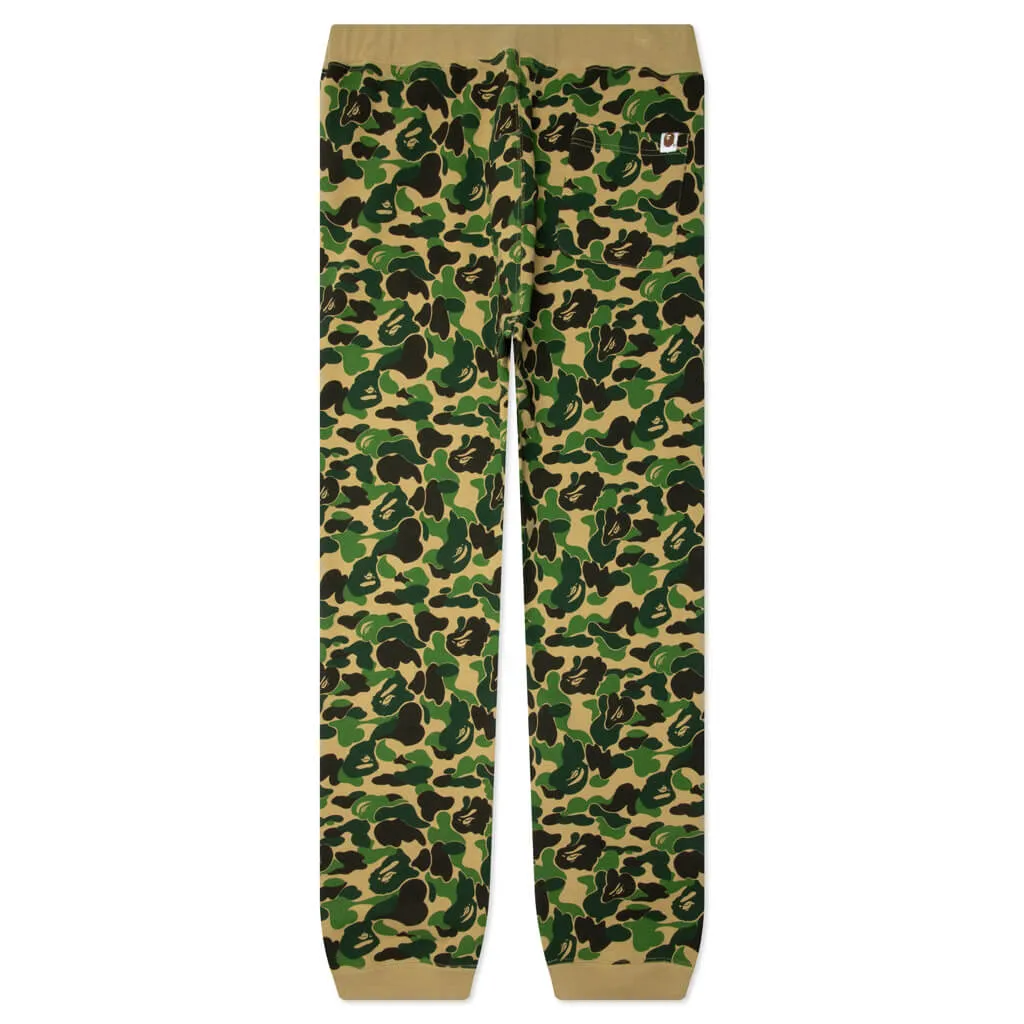 ABC Camo Crystal Stone Sweat Pants - Green