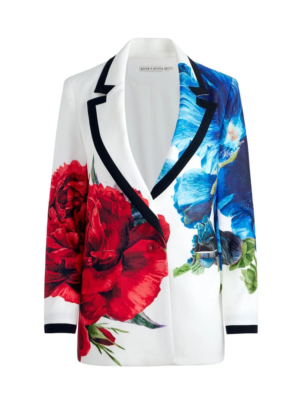 Alice + Olivia Denny Notch Collar Boyfriend Blazer in Le Parisien