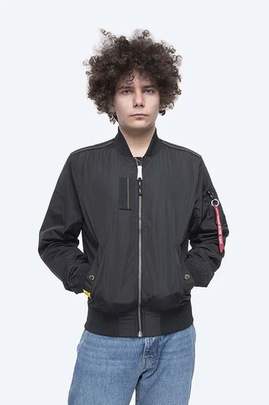 Alpha Industries bomber jacket MA-1 Parachute menﾒs black color