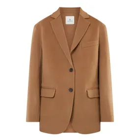 ANINE BING Quinn Single-Breasted Blazer - Camel