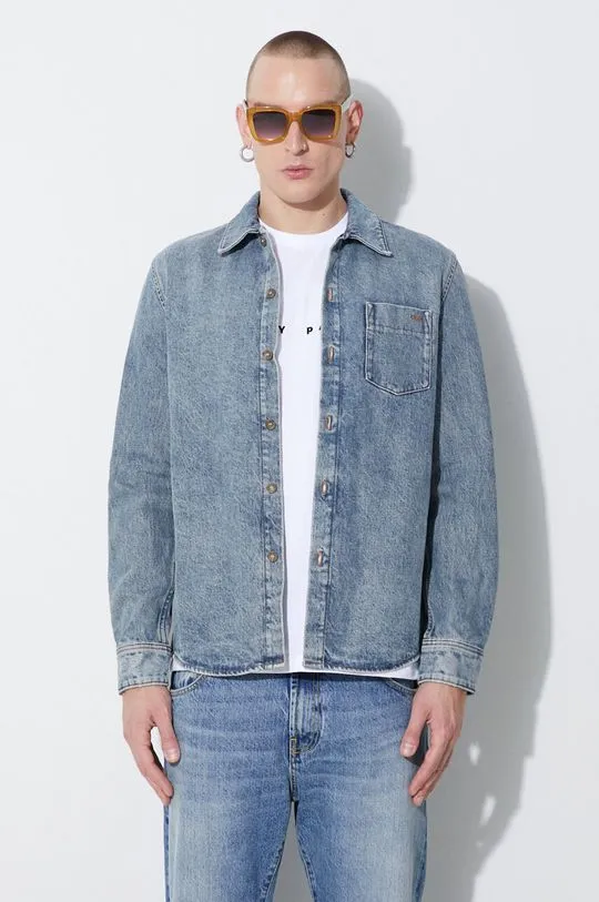 A.P.C. denim jacket men's blue color