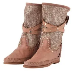 Artificial PU tassel boots Martin boots