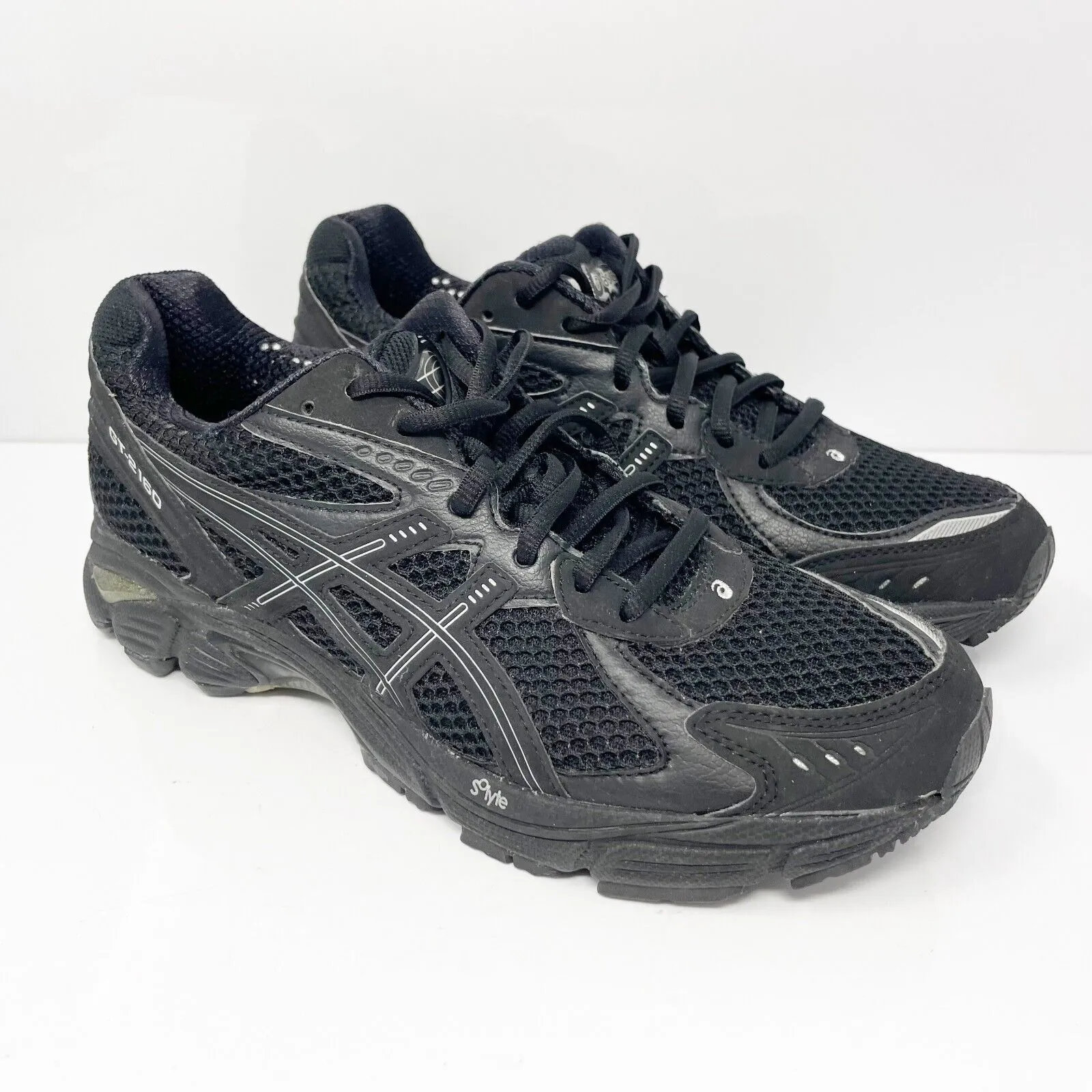 Asics Womens GT 2160 T154N Black Running Shoes Sneakers Size 9