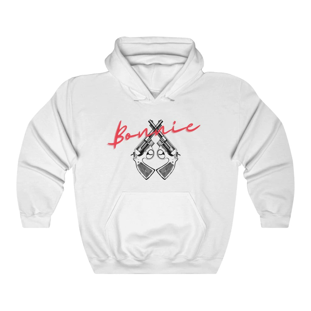 Bonnie and Clyde Couple Hoodies White