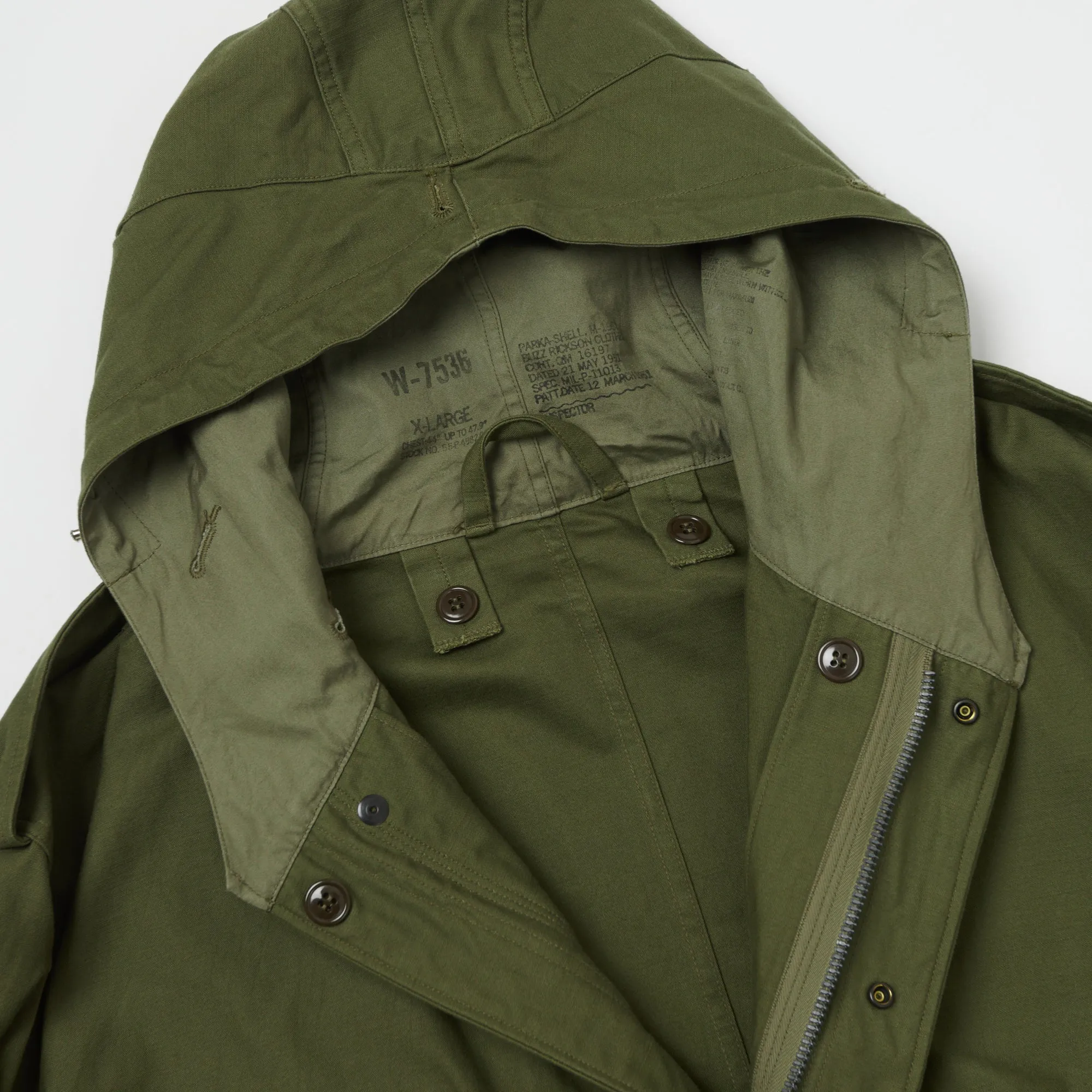 Buzz Rickson's M-51 Fishtail Parka - Olive Drab