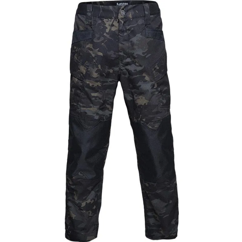 Camouflage Military Pants - Multi-Pocket Tactical Combat Army Wear