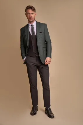 Caridi Olive With Marco Waistcoat & Reed Trousers