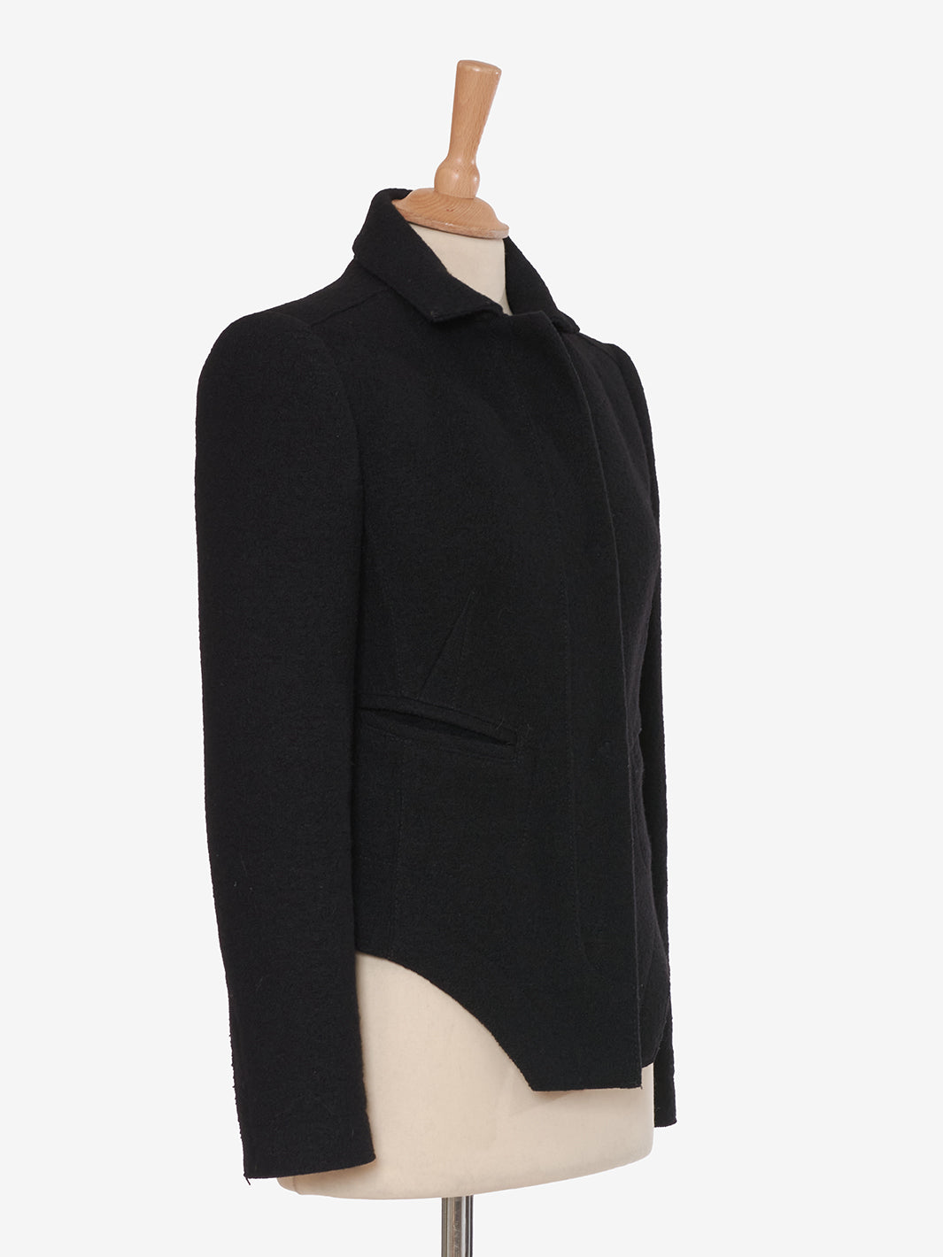 Carven Black wool bustier cut jacket