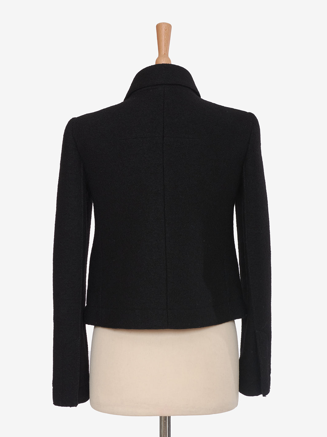 Carven Black wool bustier cut jacket