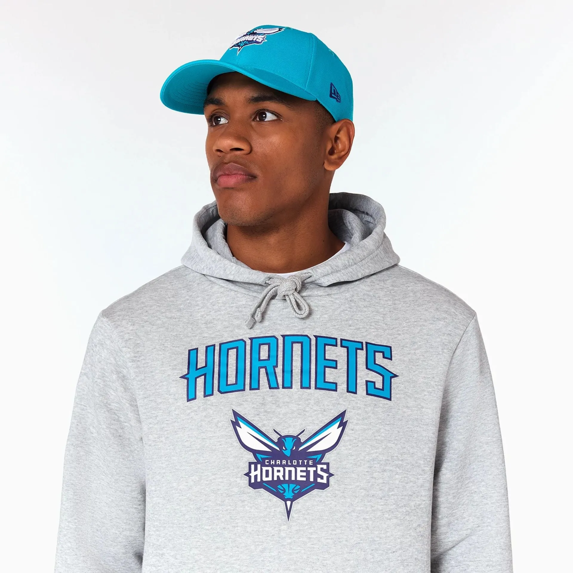 Charlotte Hornets NBA Grey Pullover Hoodie