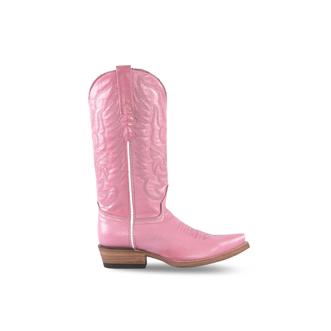 Country Womens Western Boot Nacar Pastel Pink Retro E811