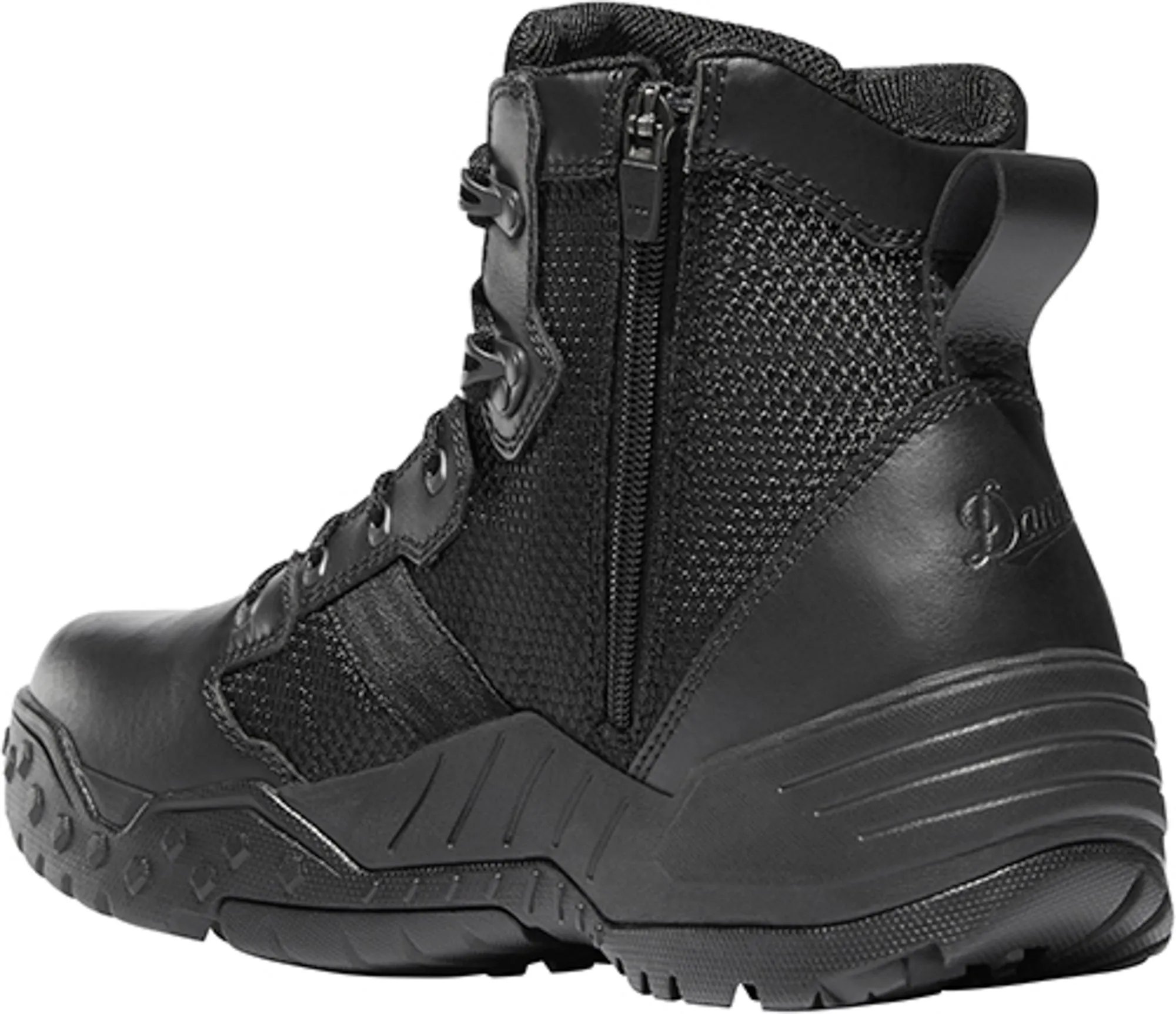 Danner Scorch Side-Zip Mens Black Textile 6in WP Military Boots