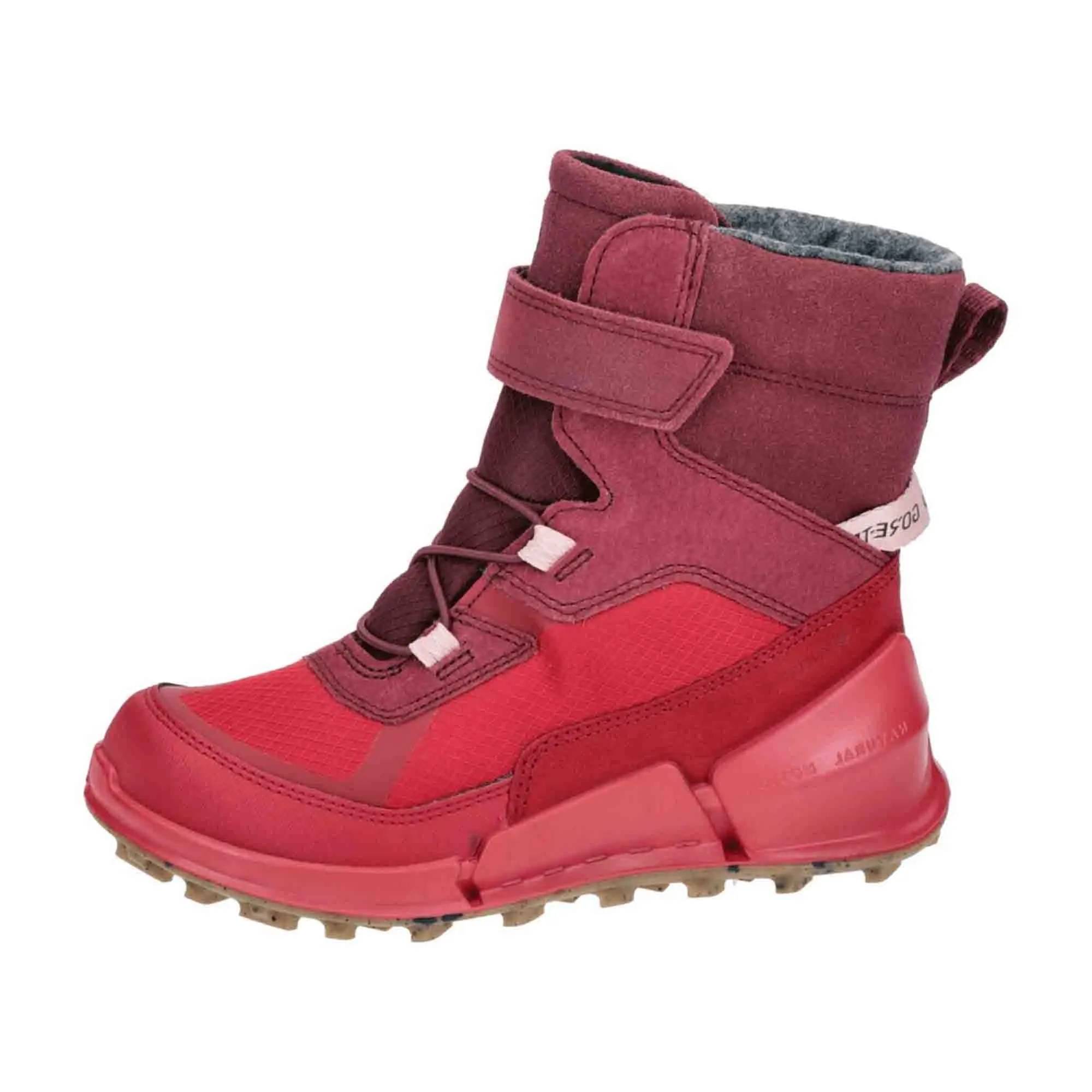 Ecco Biom Kids Boots - Waterproof Gore-Tex Red Winter Boots for Children 711212