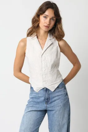 Ellen Linen Mini Vest