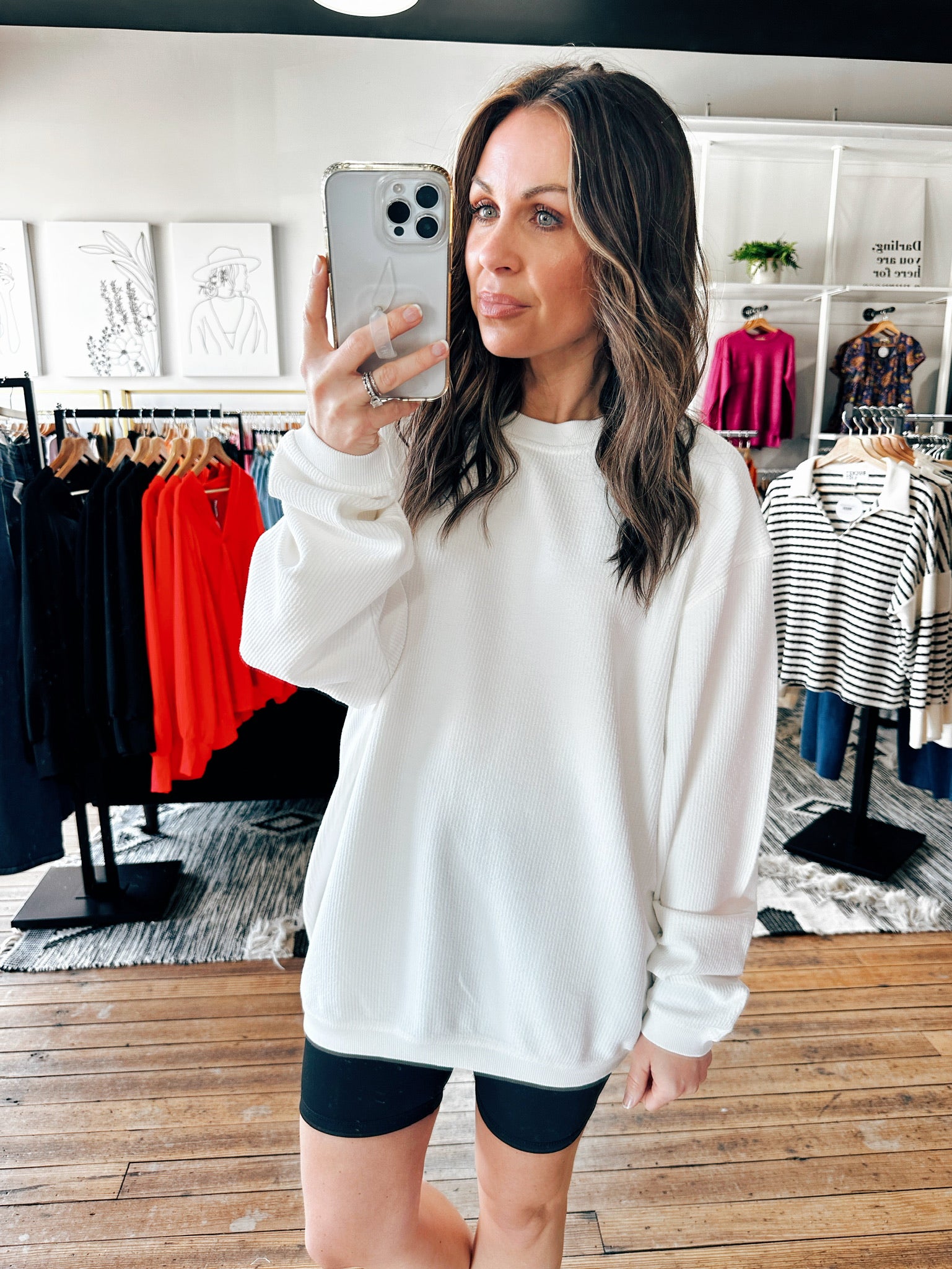 Essential Luxe Corded Sweatshirt- 7 Colors