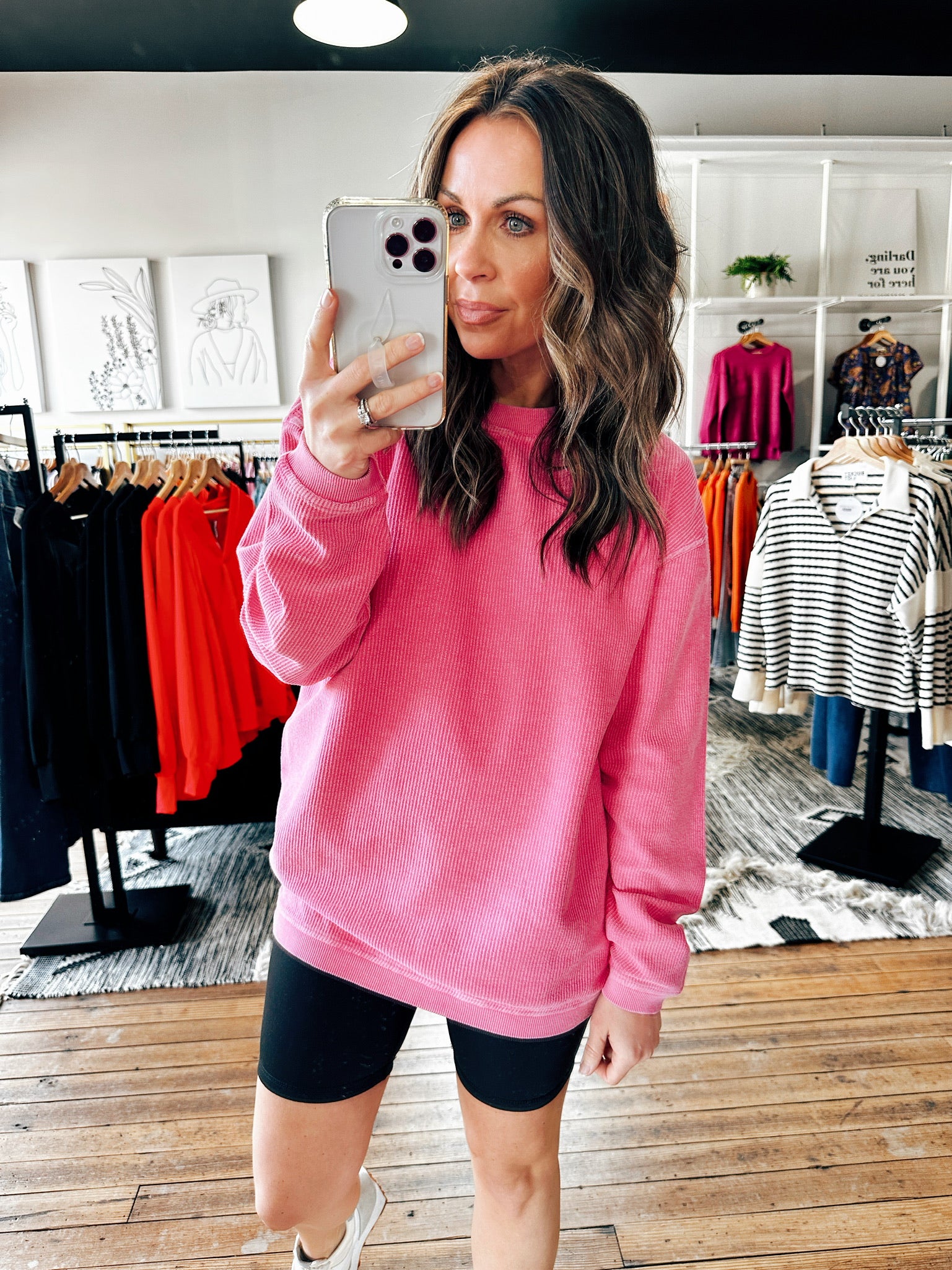 Essential Luxe Corded Sweatshirt- 7 Colors