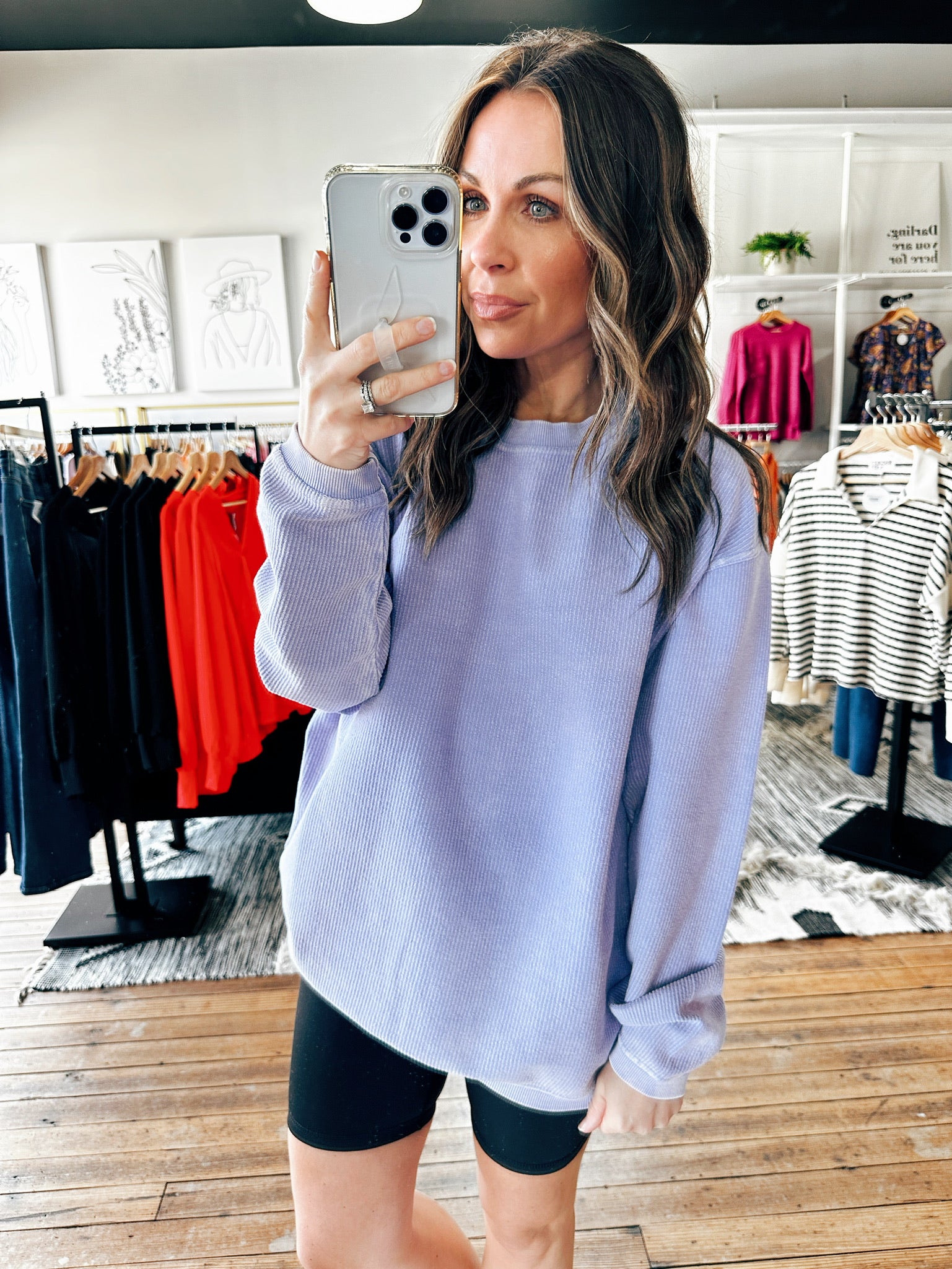 Essential Luxe Corded Sweatshirt- 7 Colors