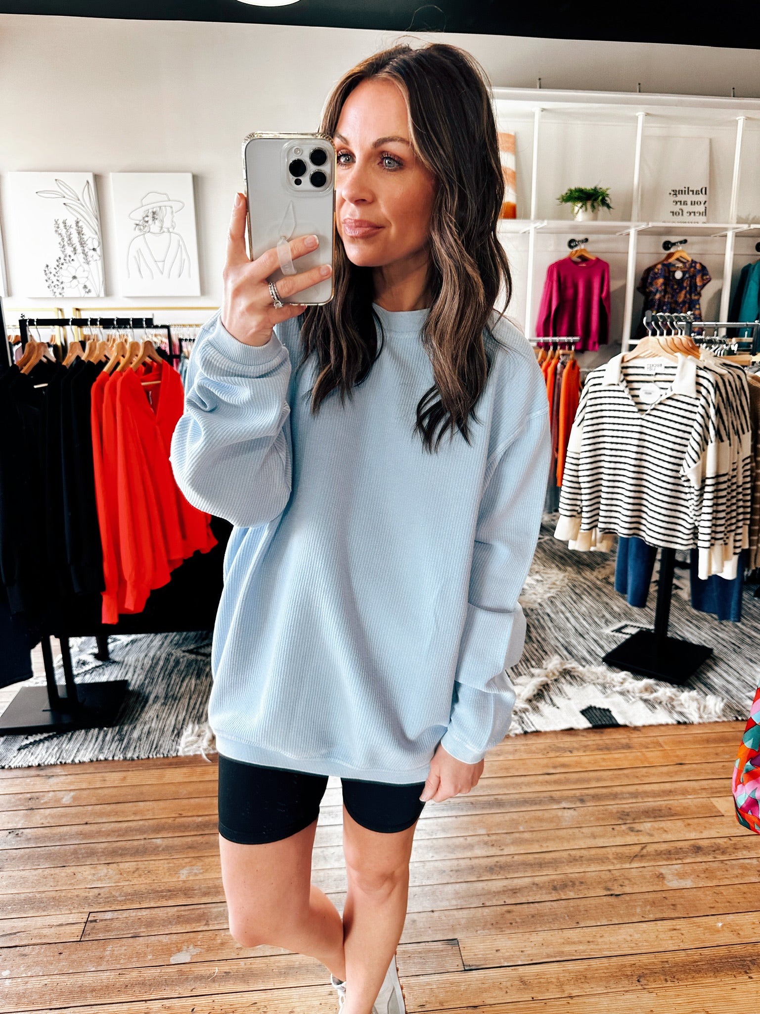 Essential Luxe Corded Sweatshirt- 7 Colors