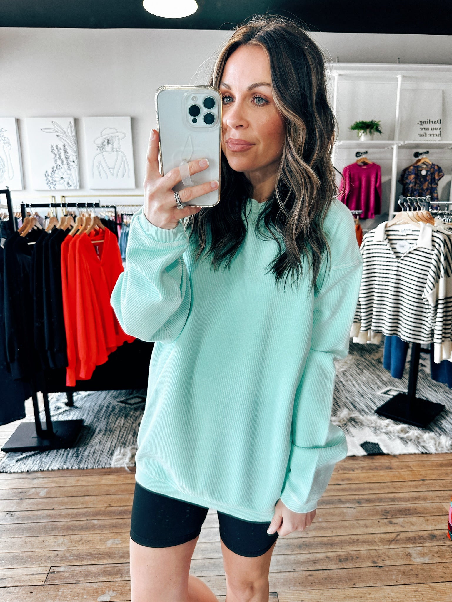 Essential Luxe Corded Sweatshirt- 7 Colors