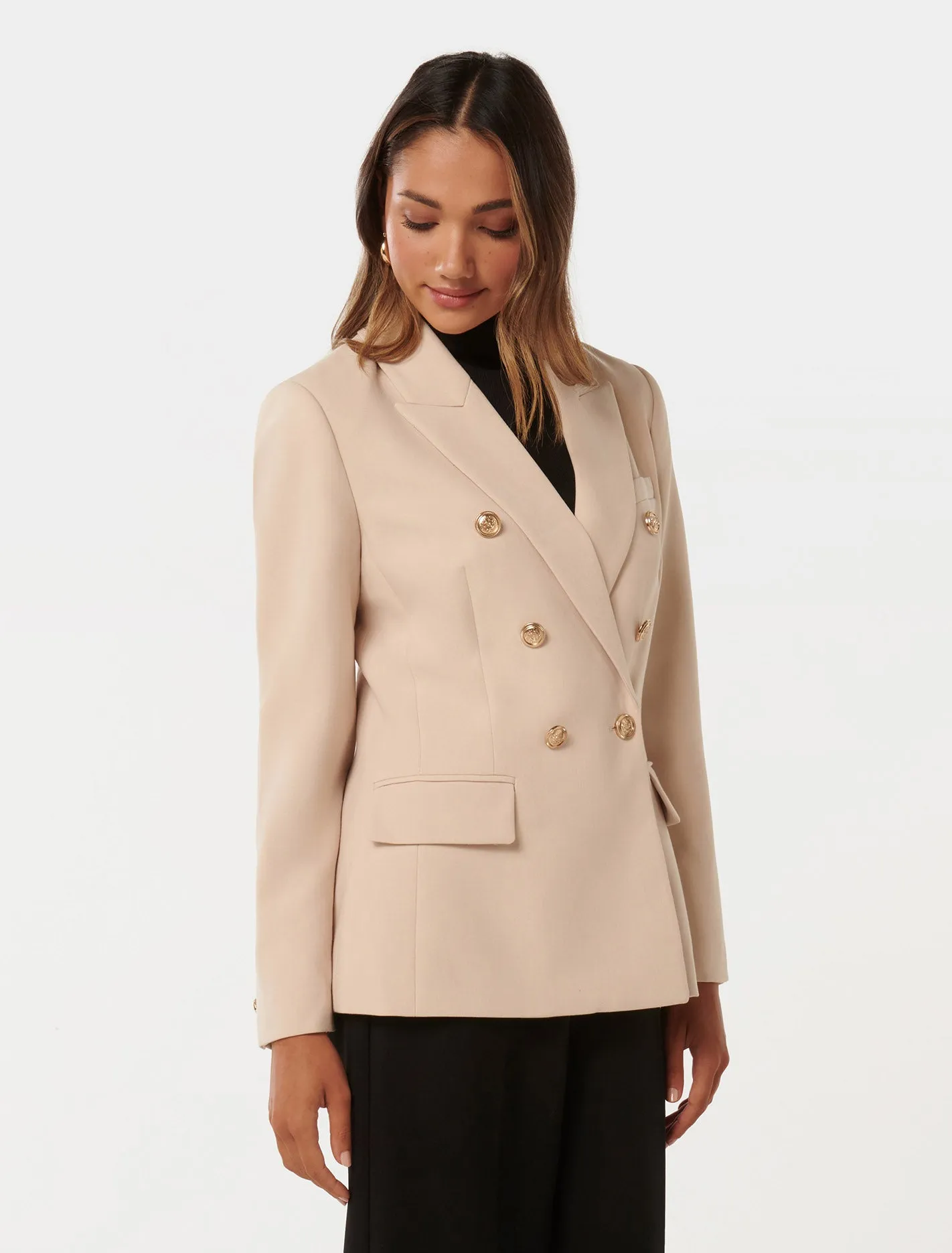 EverNew Immie Petite Double-Breasted Blazer