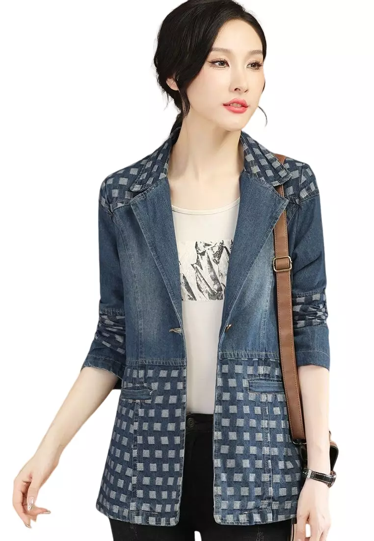 Fashion Lapel Denim Jacket