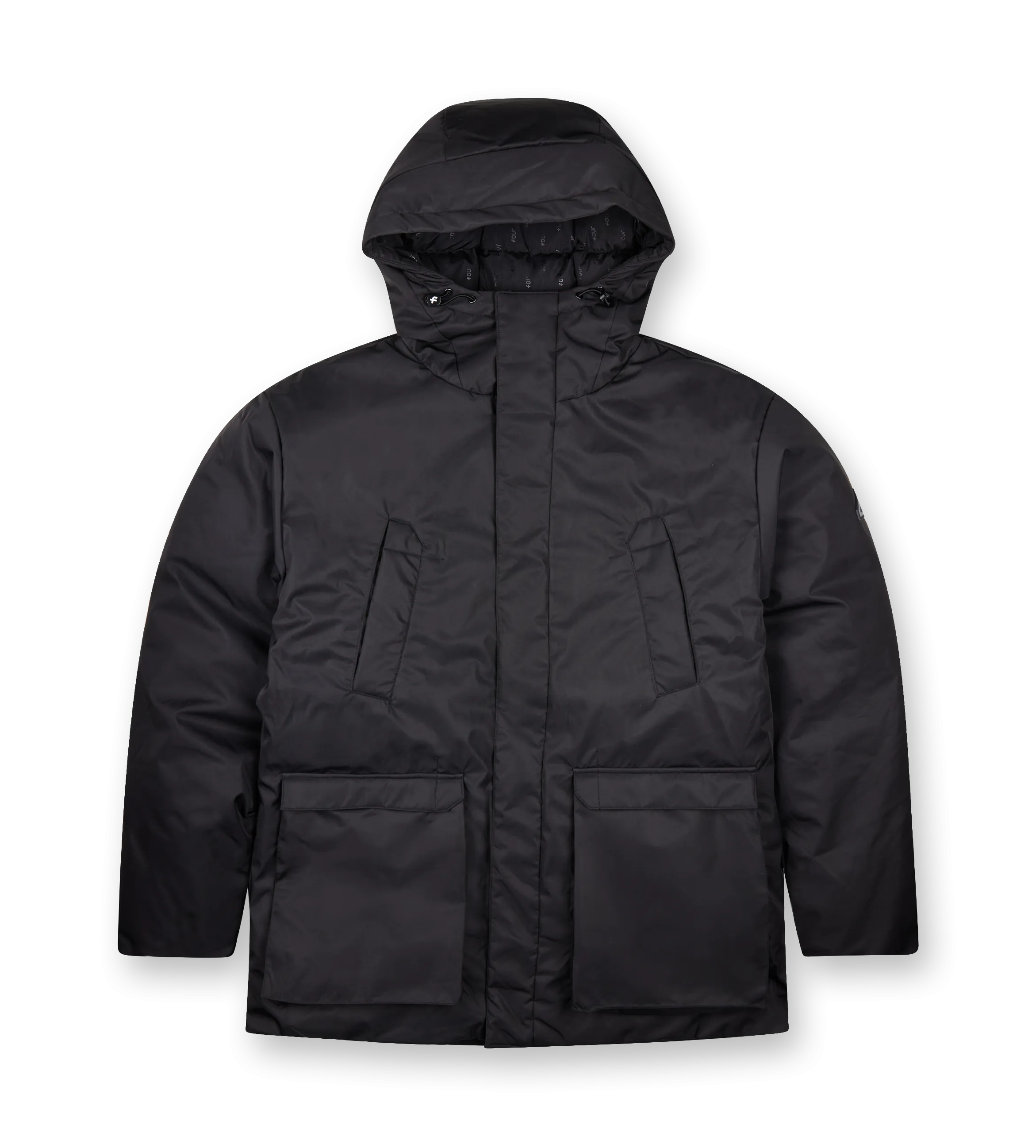 FOUR    Padded Parka Black