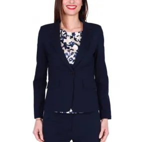 GIACCA BLAZER MONOPETTO IN JERSEY, BLU