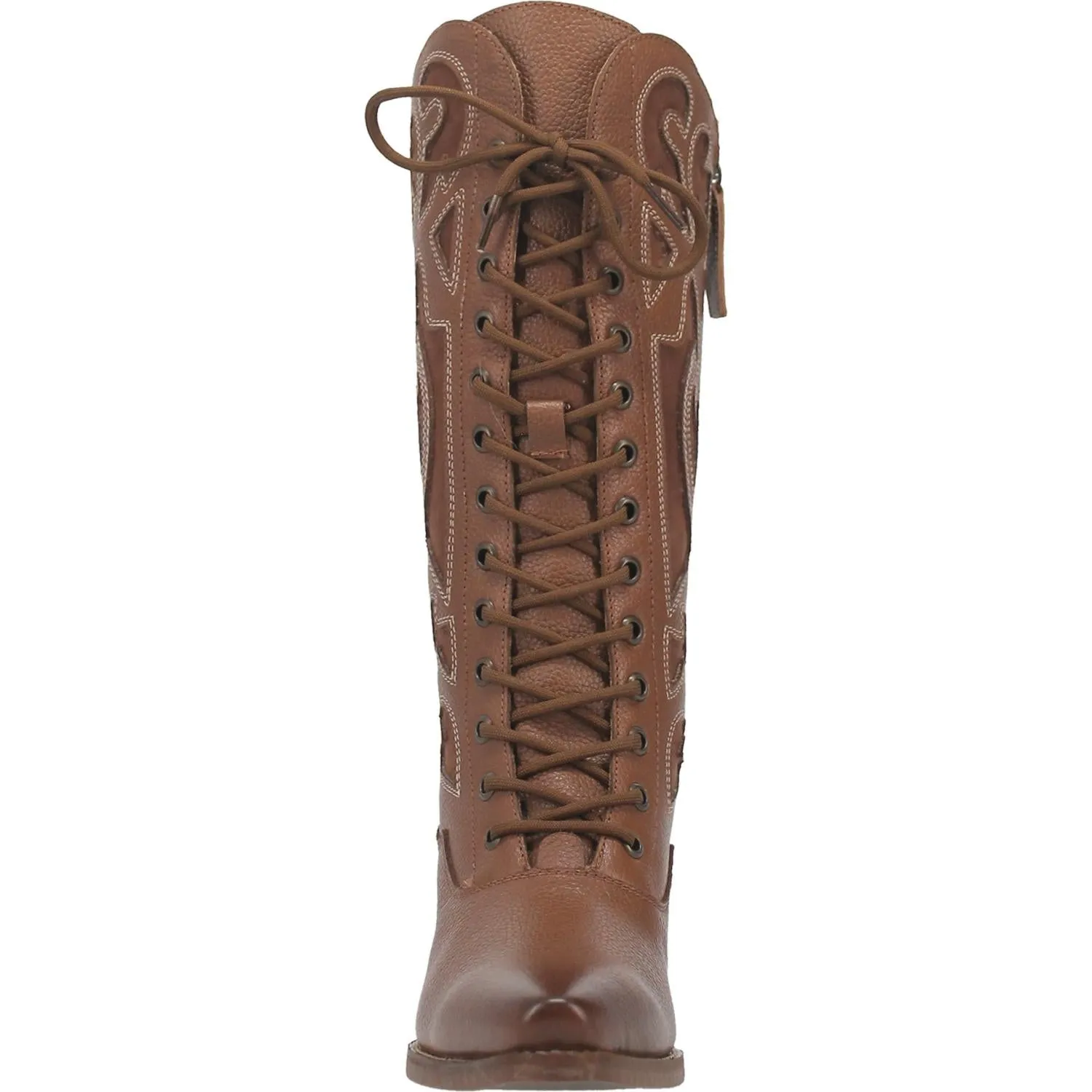 Gibson Girl Tan Leather Edwardian Style Lace Up Leather Boots (DS)