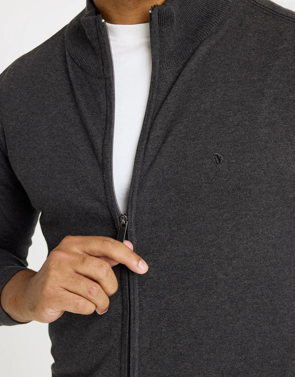 Gray Zip Sweater - Picos