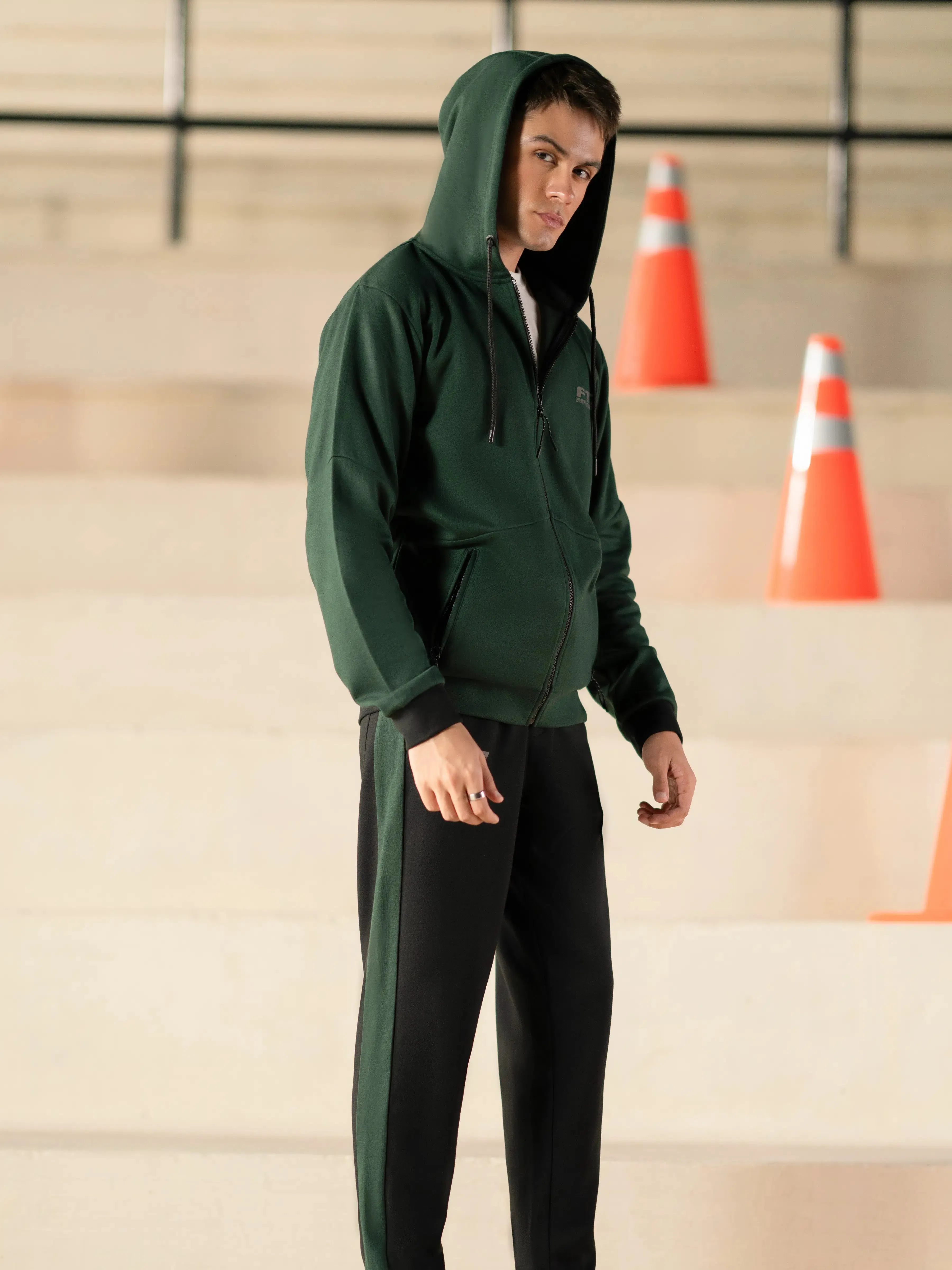 Green Zipper Hoodie | Tracksuit - FMTTKS24-002