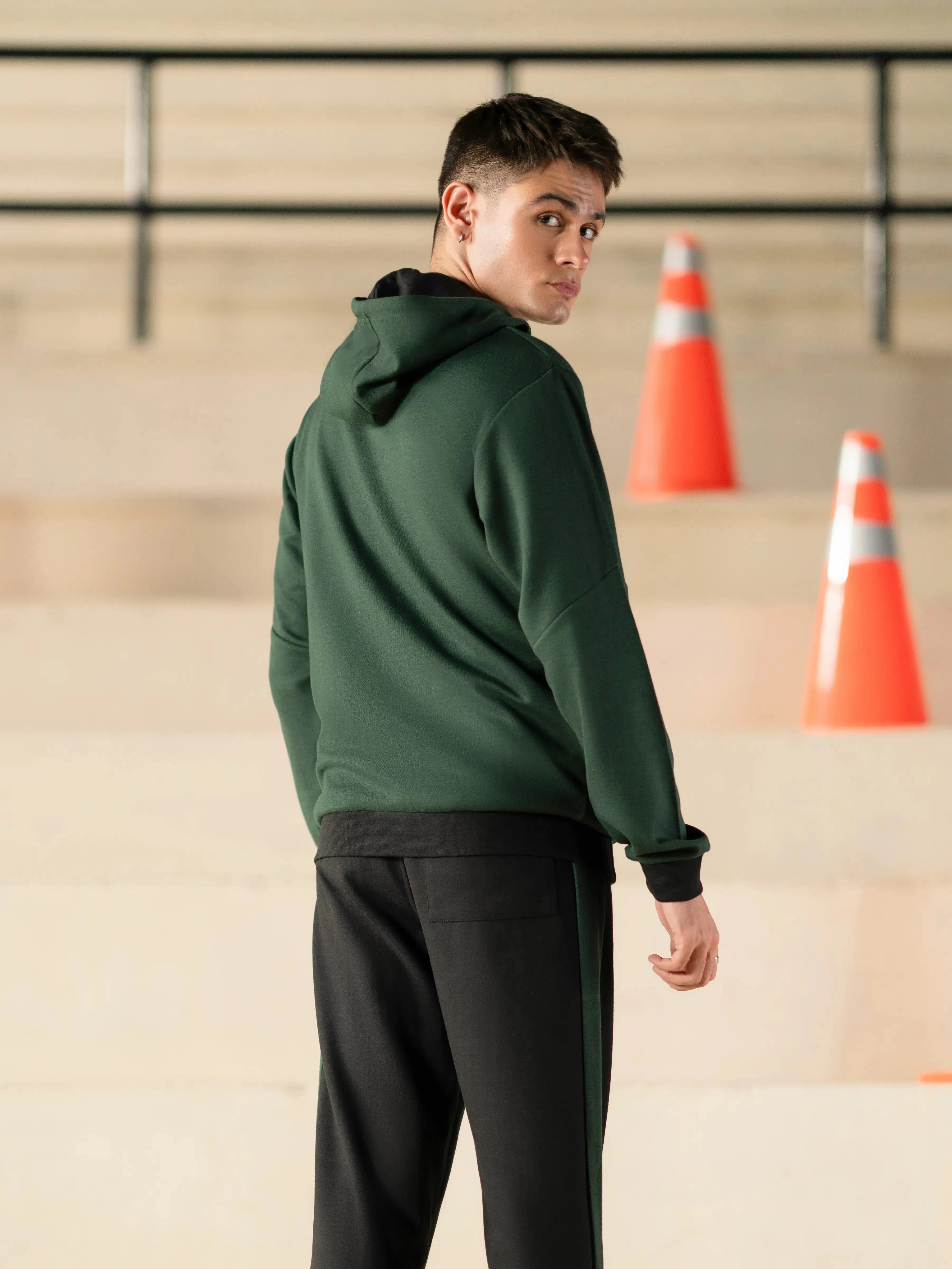 Green Zipper Hoodie | Tracksuit - FMTTKS24-002