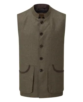 Holcot Tweed Waistcoat                             Loden Green Herringbone