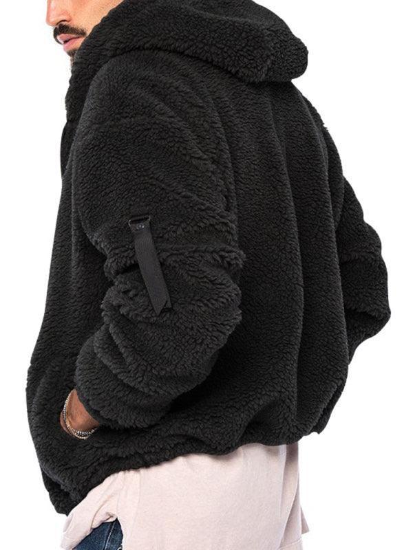 Hooded Fleece Men Winter Jacket