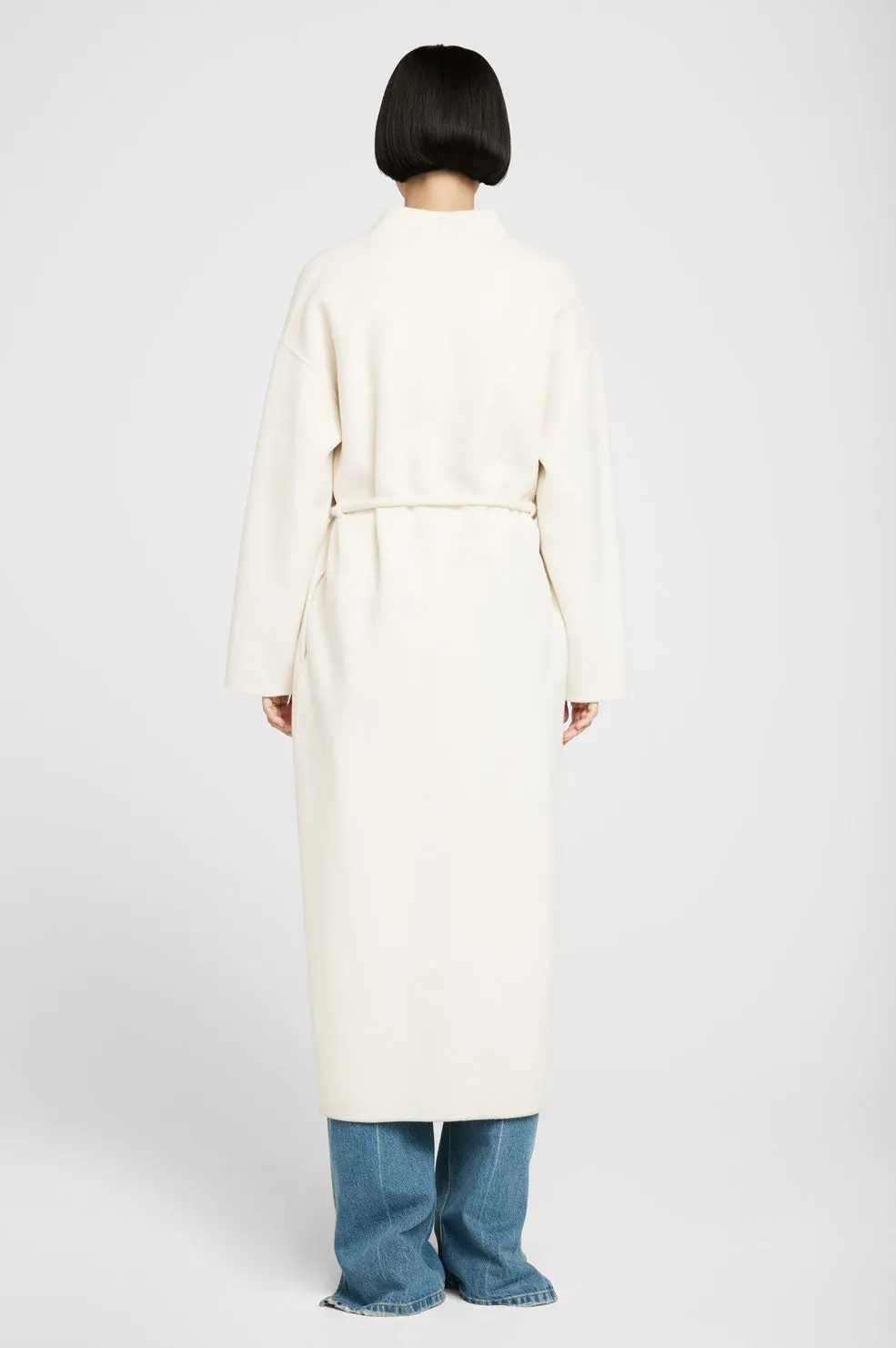 Hunter Coat - White Cashmere Blend