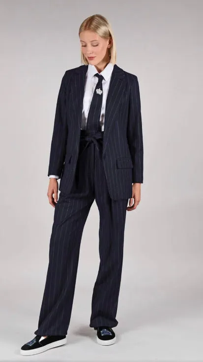 In Store Exclusive Navy Pin Striped Jacket