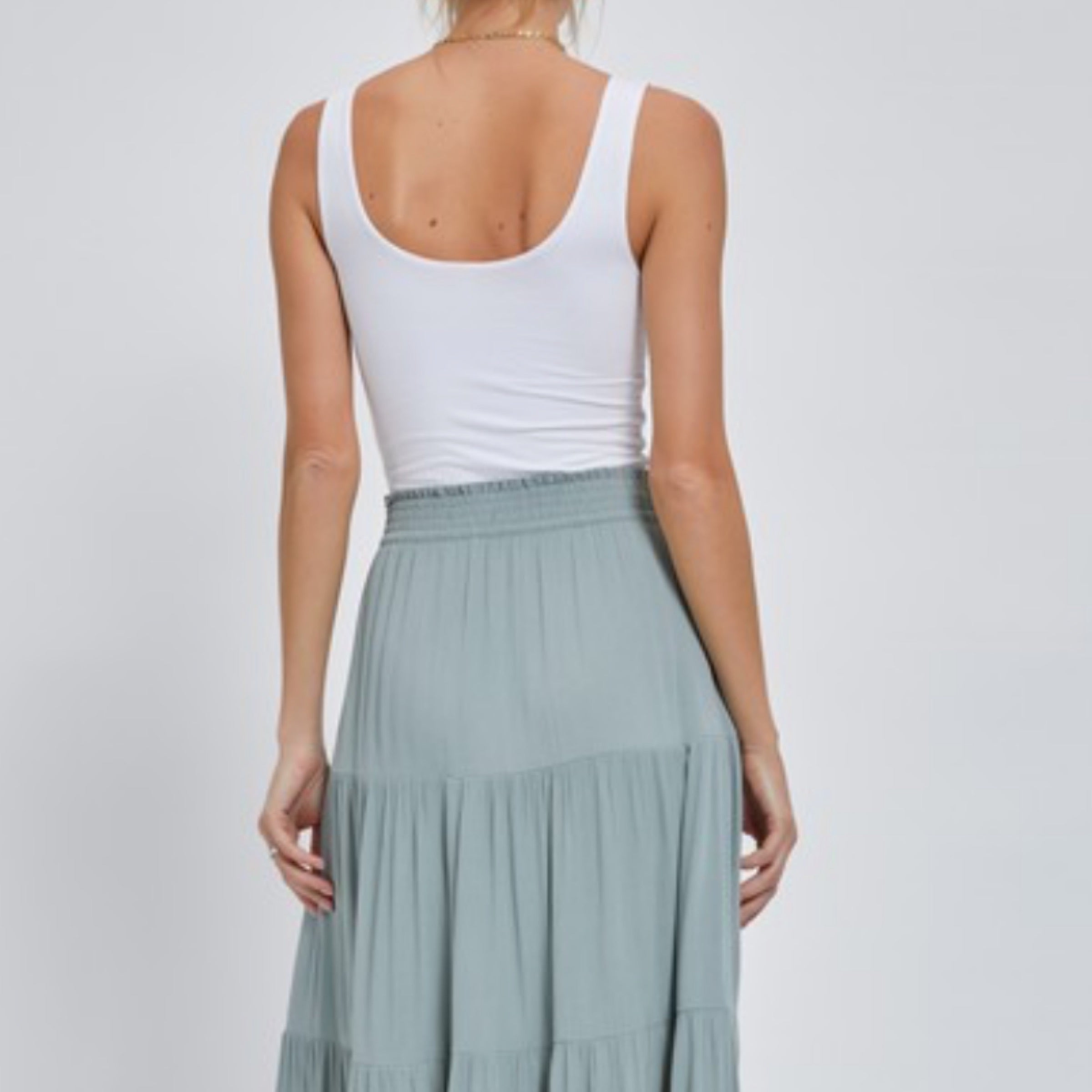 Jersey Soft Double Layered Top Off White