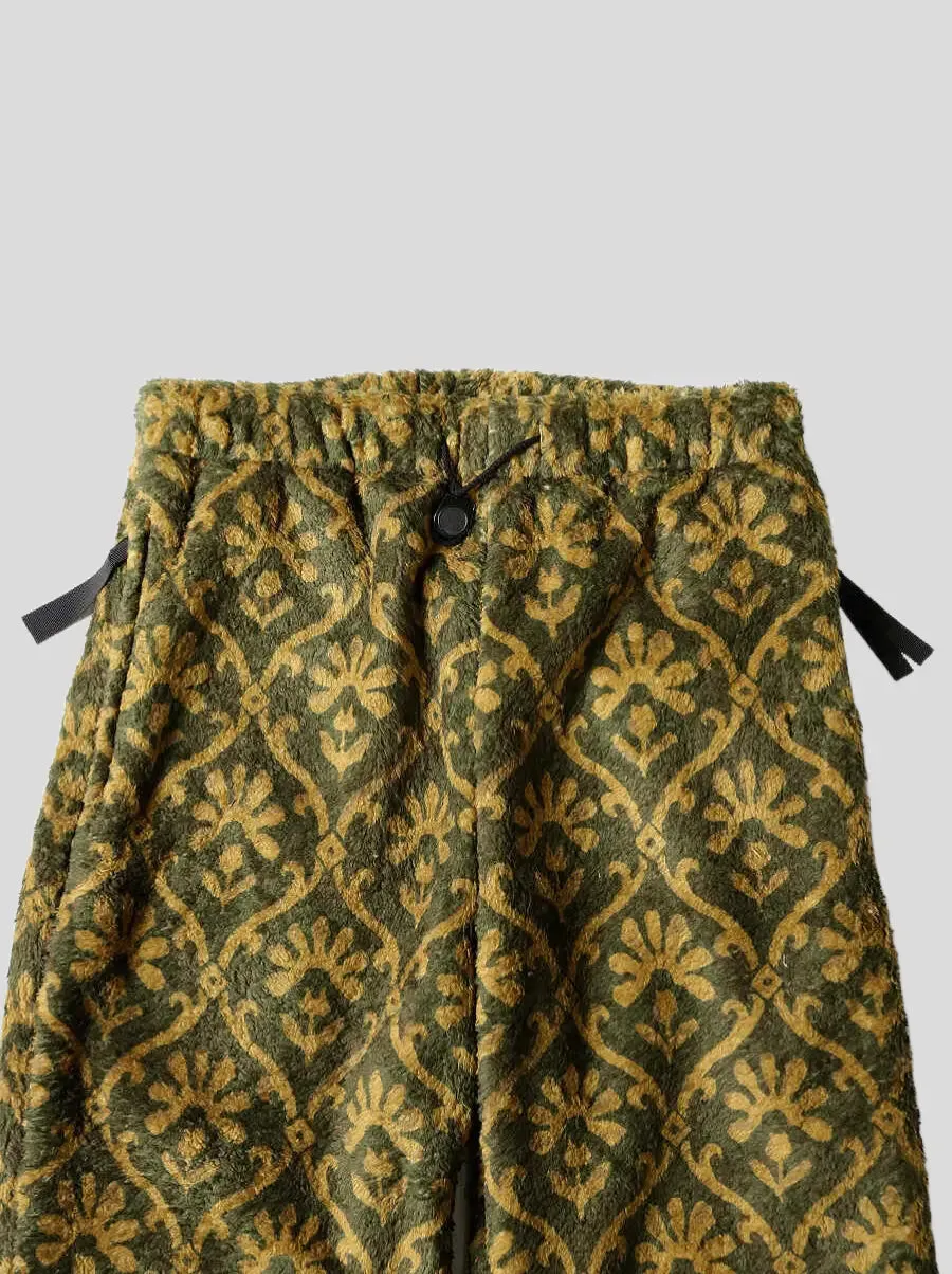 Kapital Yosemite Arabesque Pattern Fleece Easy Pants