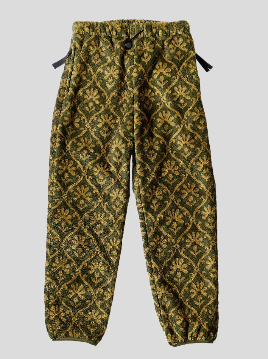 Kapital Yosemite Arabesque Pattern Fleece Easy Pants