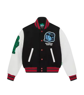 KIDS ASTRO VARSITY JACKET - BLACK