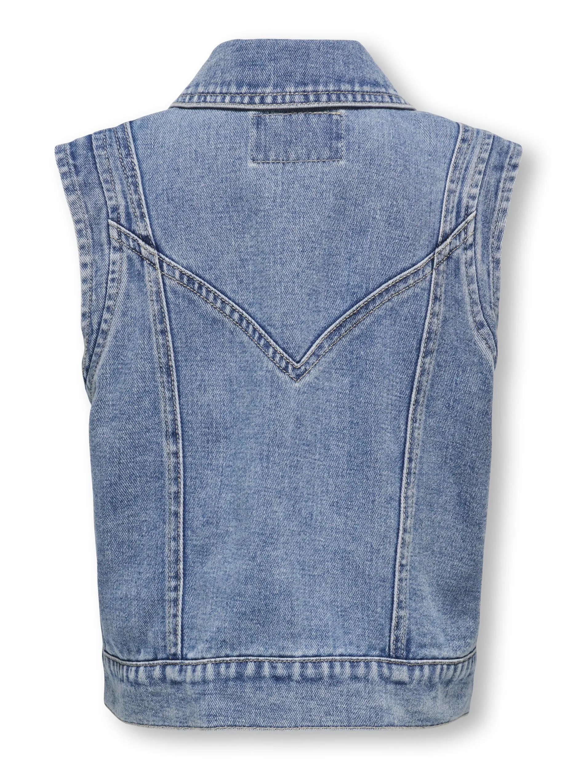 Kids OnlyKogkennedy Sl Dnm Waistcoat Bj - Azzurro