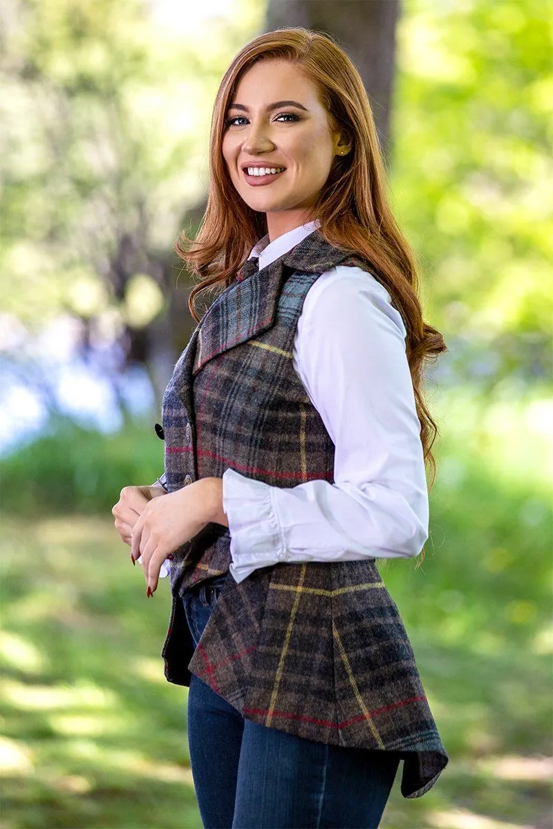 Lady Mary Waistcoat (Hunting Stewart Tweed-Tartan)