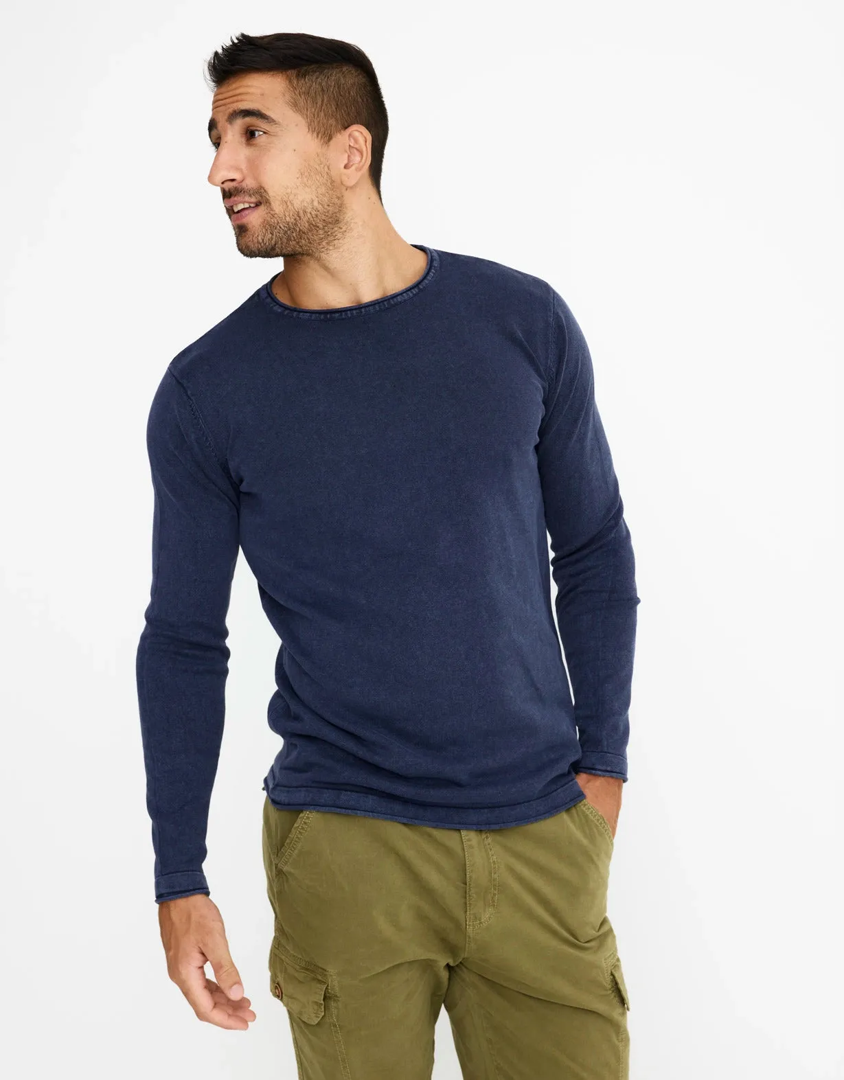 Long Sleeve Cotton Sweater - Jacks