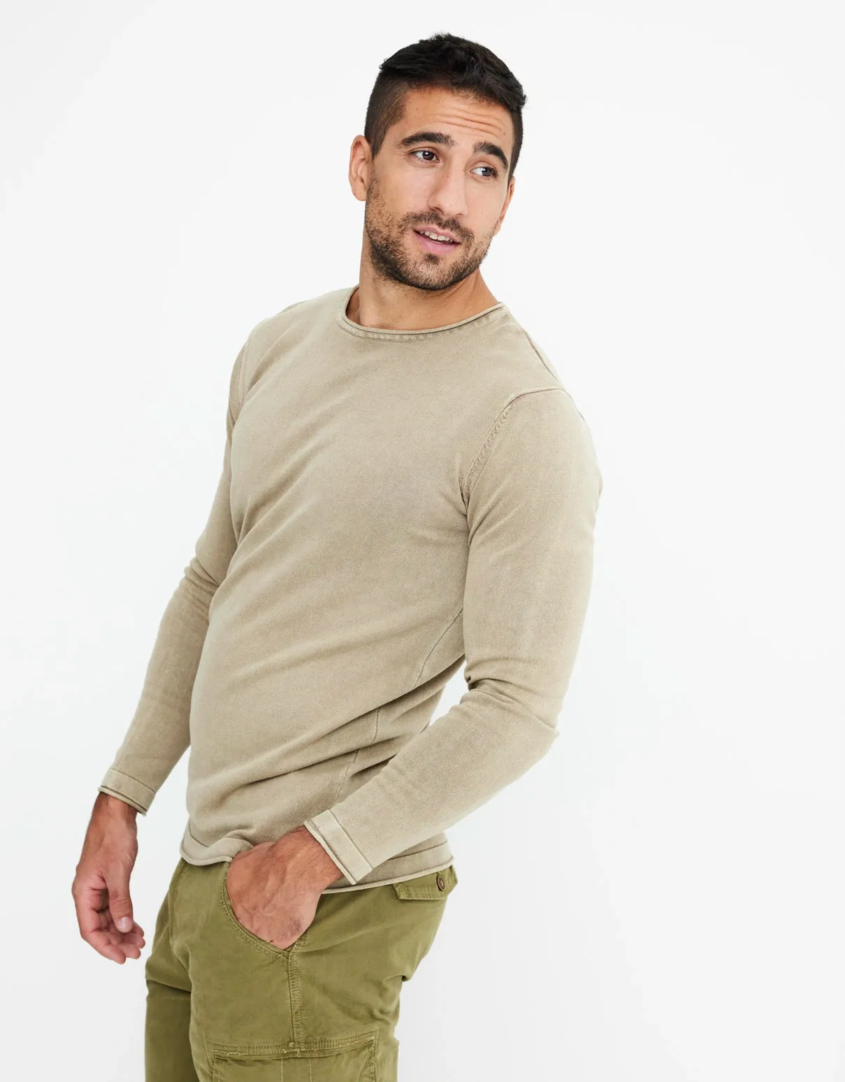 Long Sleeve Cotton Sweater - Jacks