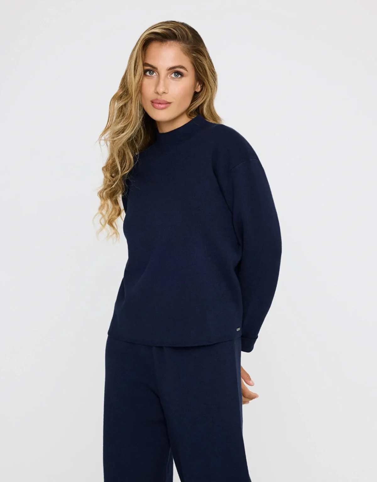 Long Sleeve Sweater Navy Blue - Hariki