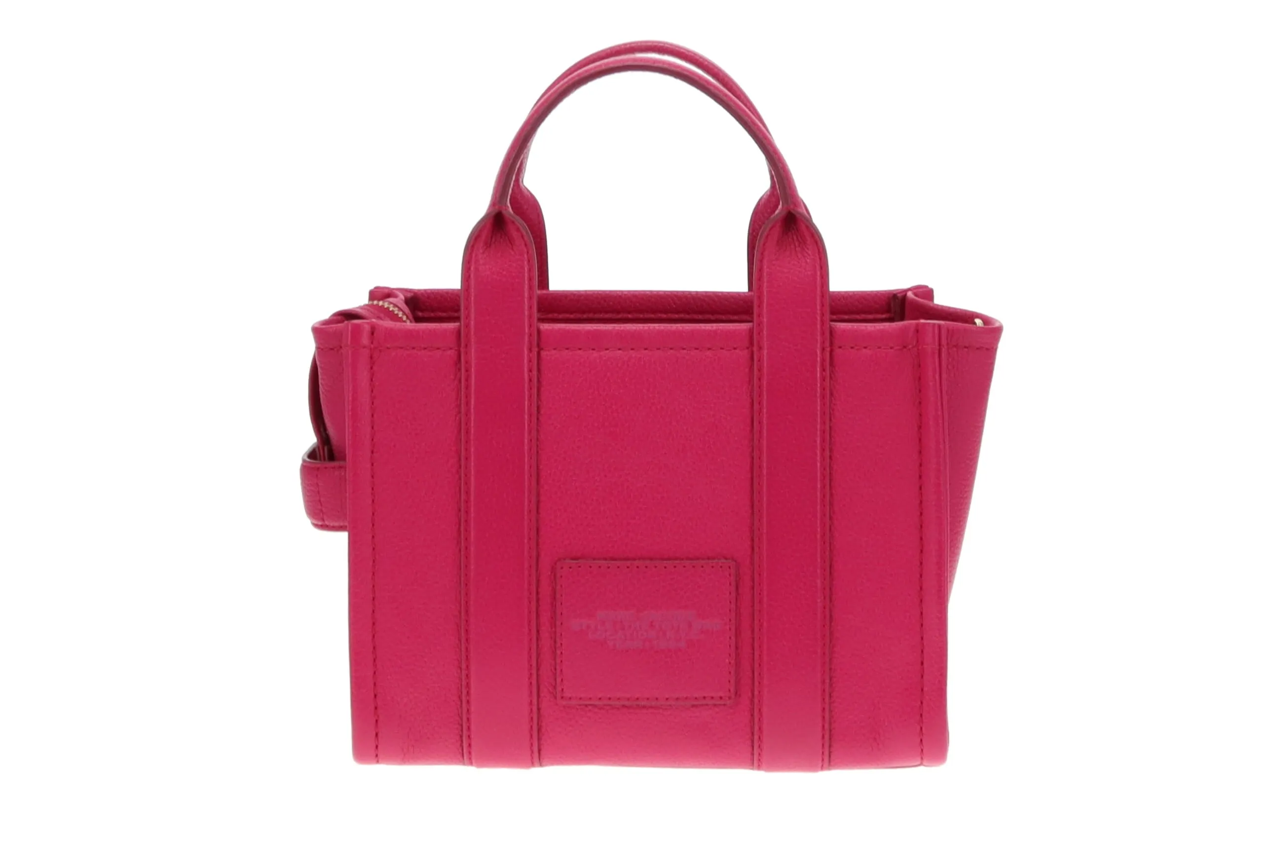 Marc Jacobs Hot Pink Full Grain Leather The Small Tote Bag