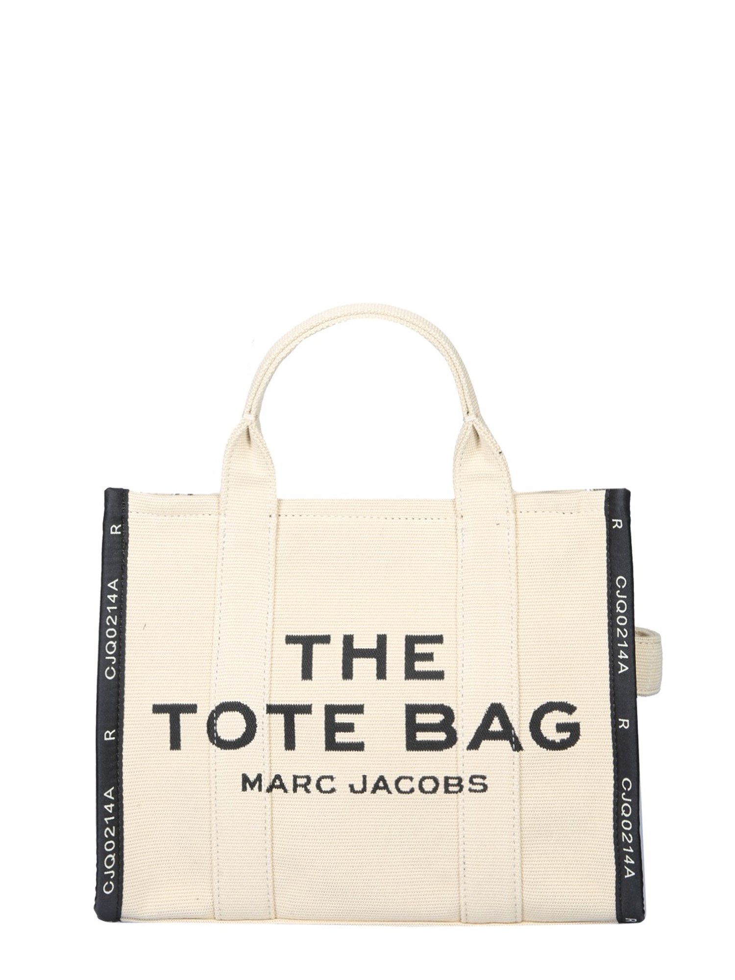 MARC JACOBS    JACQUARD LOGO CANVAS TOTE MEDIUM BAG