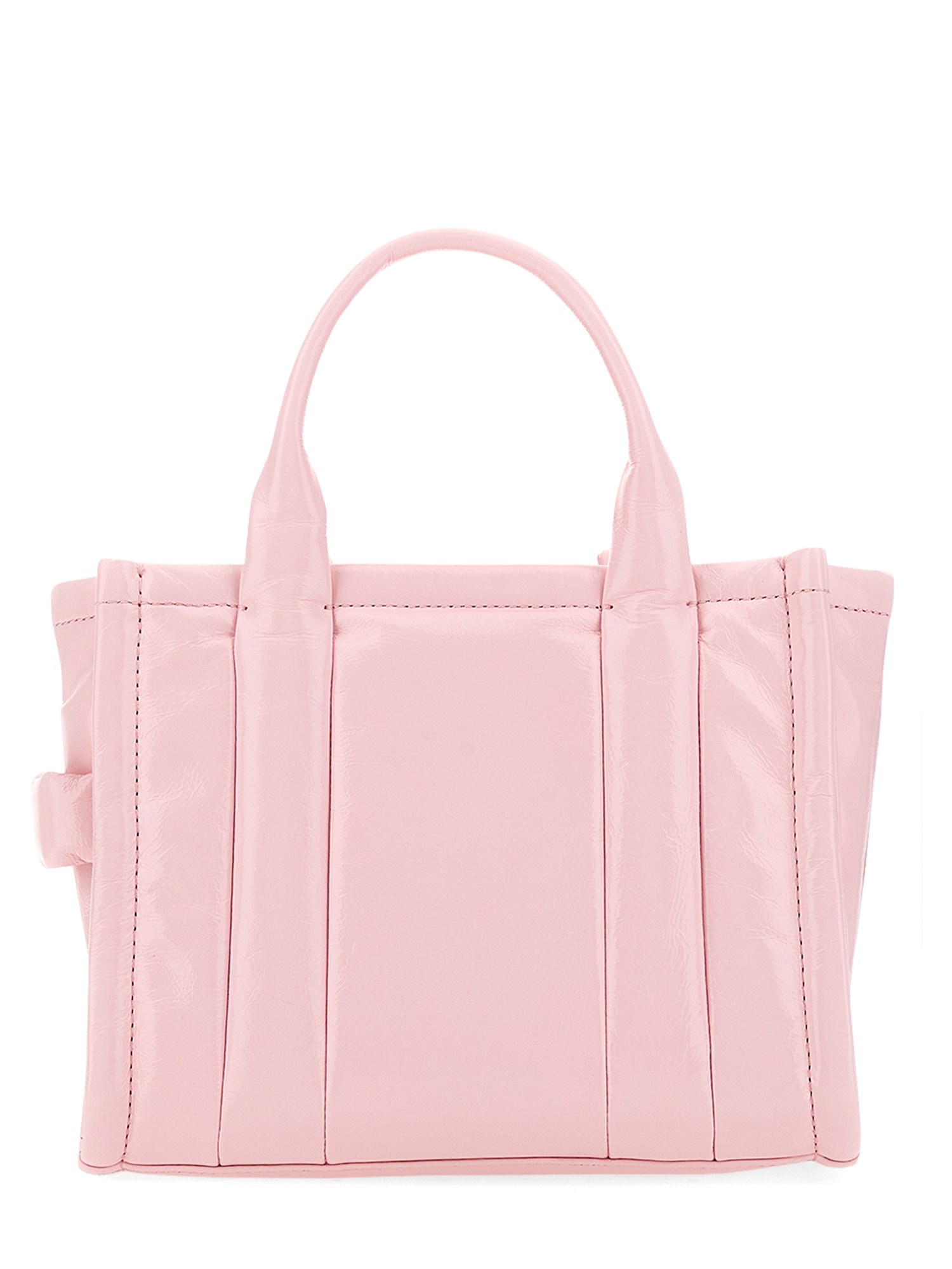 MARC JACOBS    SHINY CRINKLE LEATHER SMALL TOTE BAG