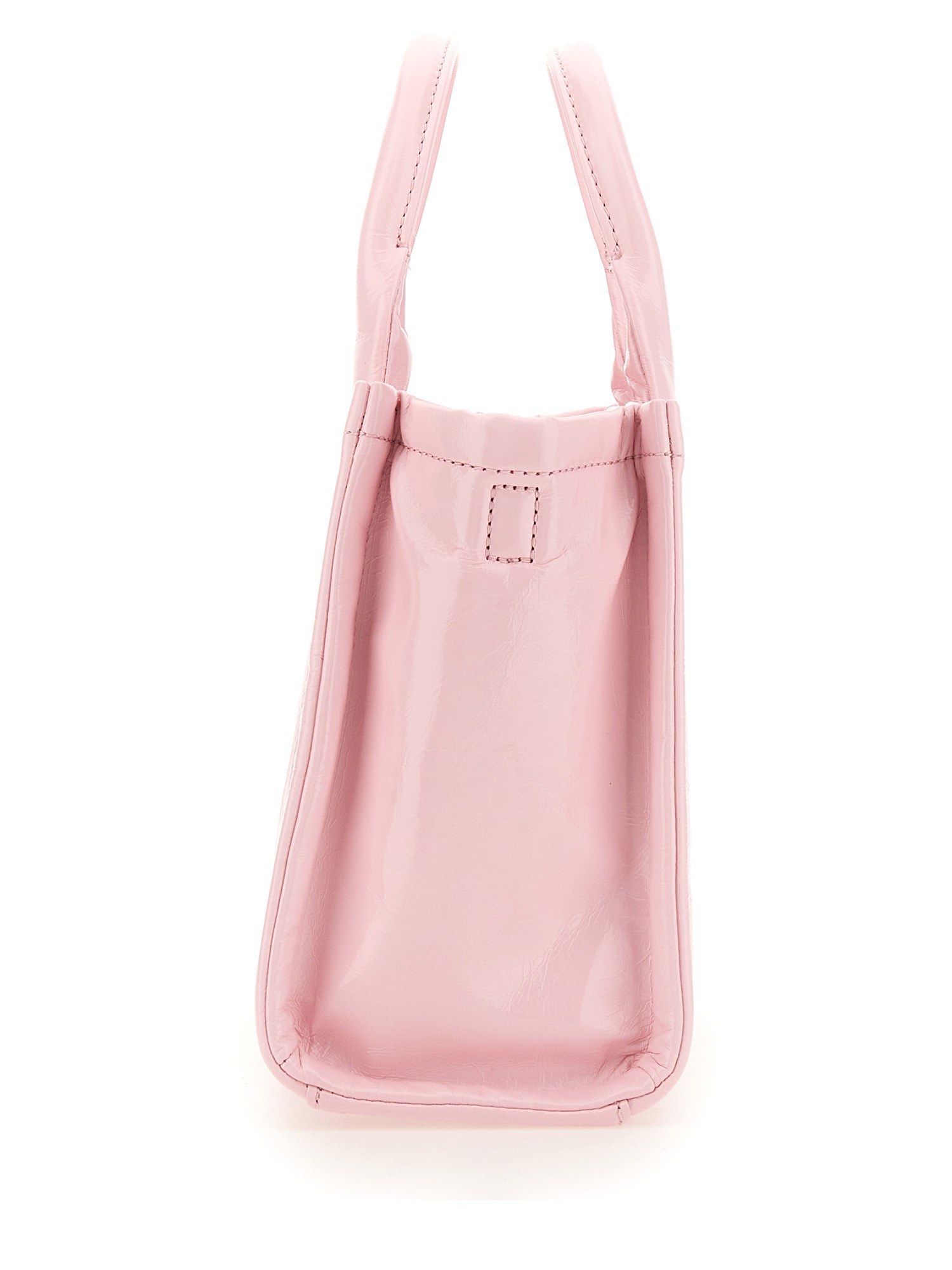 MARC JACOBS    SHINY CRINKLE LEATHER SMALL TOTE BAG