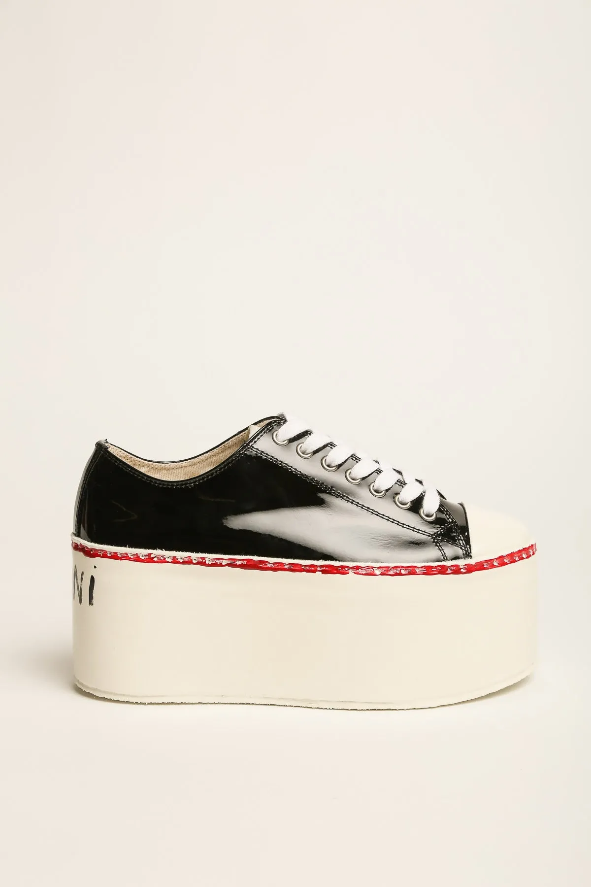 MARNI | PATENT LEATHER PLATFORM SNEAKERS